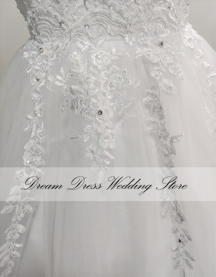 Tulle Deep V-Neck Sleeveless Princess Wedding Dresses 2022 Puffy Beads Appliques Bridal Dresses Ball Gown Vestidos De Novia