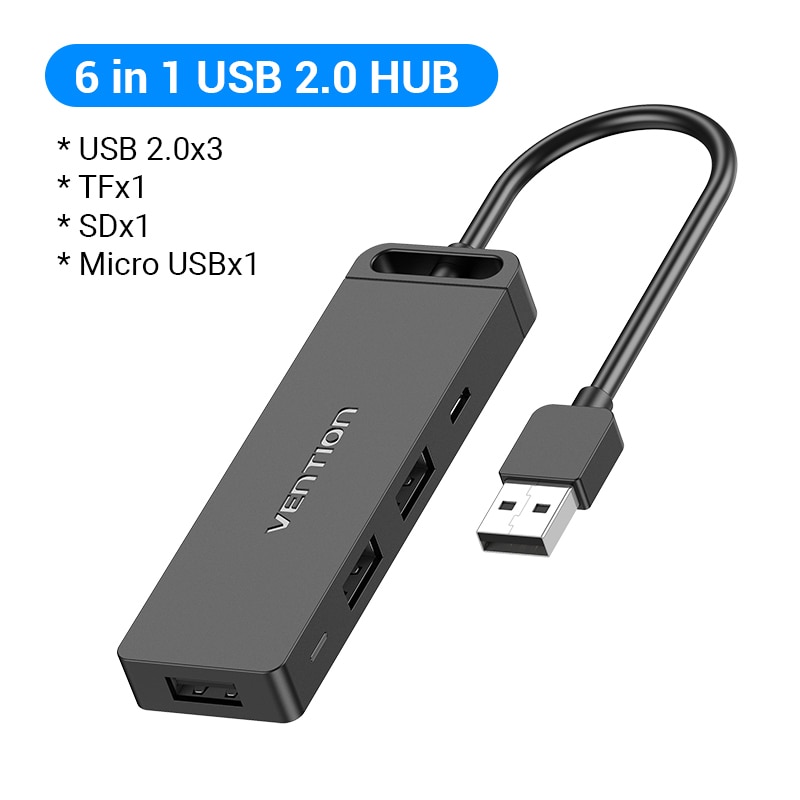 6-Iin-1 USB2.0 HUB