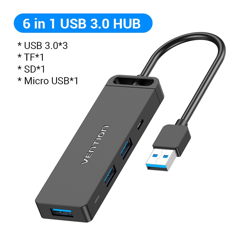 6-Iin-1 USB3.0 HUB